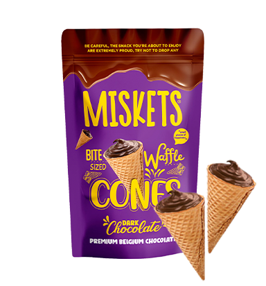 Miskets bitter çikolatalı cones