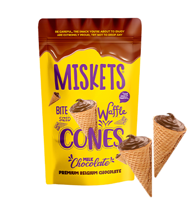 Miskets sütlü çikolatalı cones